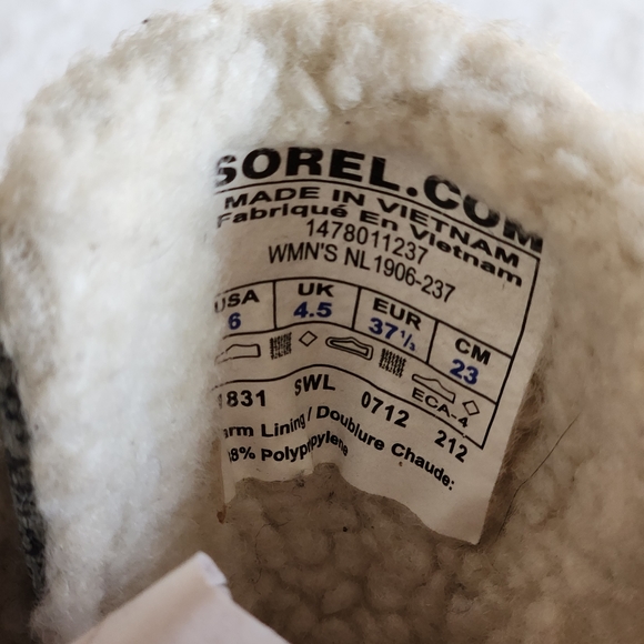 Sorel Waterproof Lace-up Lined Boots Women's 6 - Picture 3 of 7